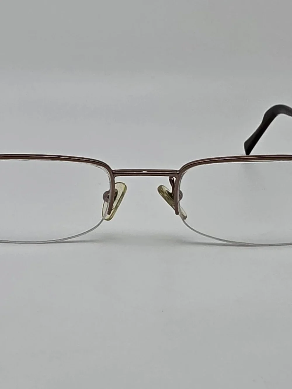Vogue VO3490 705 Bronze Semi Rimless Eyeglasses Frame w/ Case Italy 49-19-135